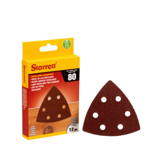 Picture of SANDING SHEET SET 93MM ; GRAIN 80 WITH 12PC